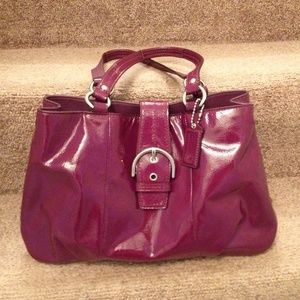 Plum Coach Purse