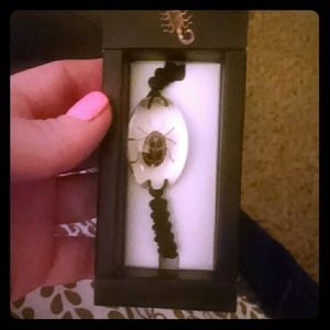 Hot Topic Encapsulated Bug Bracelet-Scarab Beetle