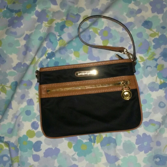Michael Kors Black Nylon Wristlet