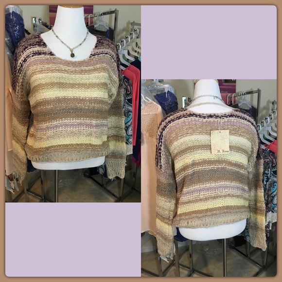 Multi Color Cozy Cable Knit Sweater - Picture 3 of 4