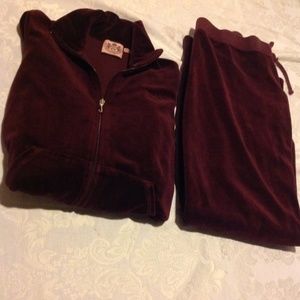 Blood Red Juicy Couture Set