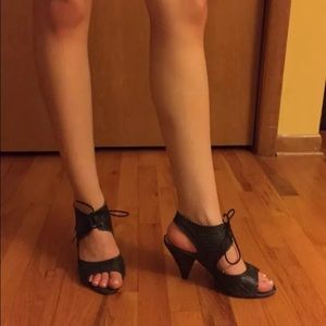 ALDO Peep Toe Lace up Heels