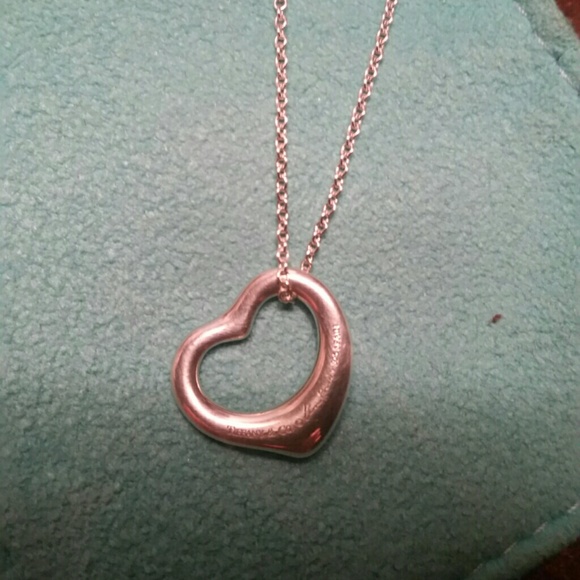 Tiffany and Co. Small Open Heart Necklace