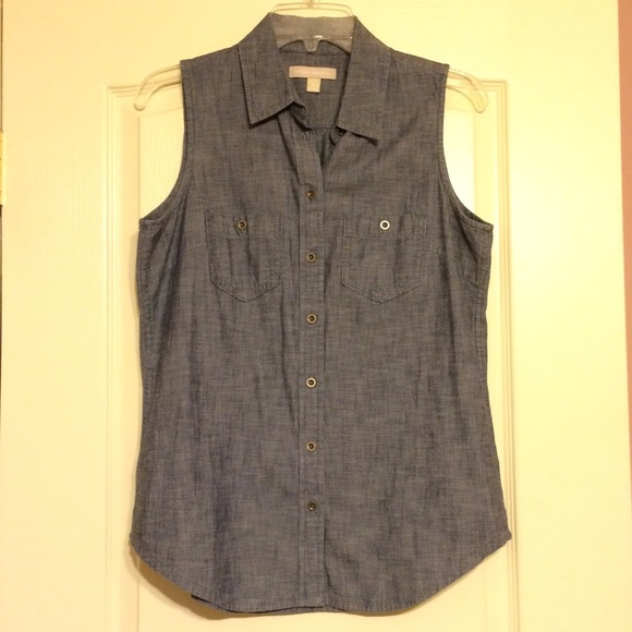 Banana Republic sleeveless denim top