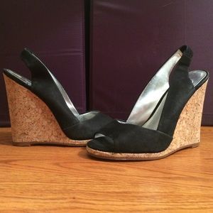 jessica simpson wedges // black & cork