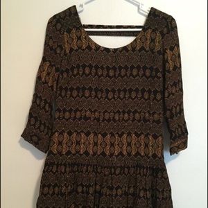 Drop Waist Backless Dress