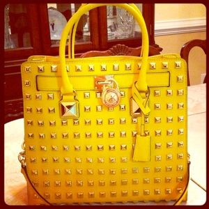 Authentic MK yellow stud Hamilton ****NO TRADES***