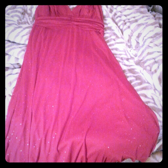 Brand new red sparkly studio dress