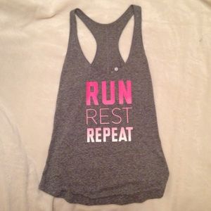 Grey workout old navy racer back tank