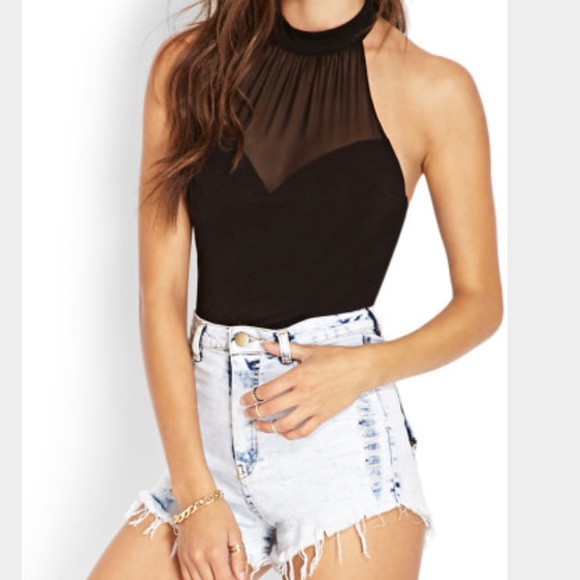 Forever21 sweetheart bodysuit
