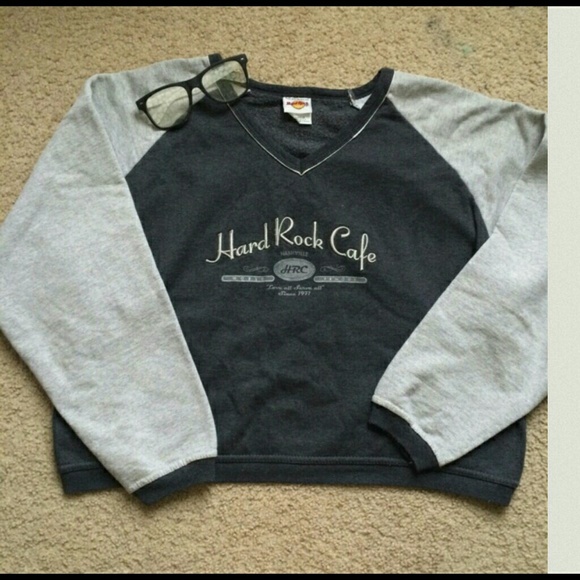 Hard Rock Cafe Fleece lined shirt Nashville Sz L