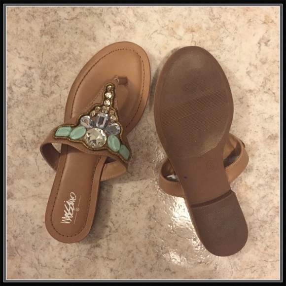 ❌SOLD❌ Mossimo teal flip flop sandal Size 6 - Picture 2 of 2