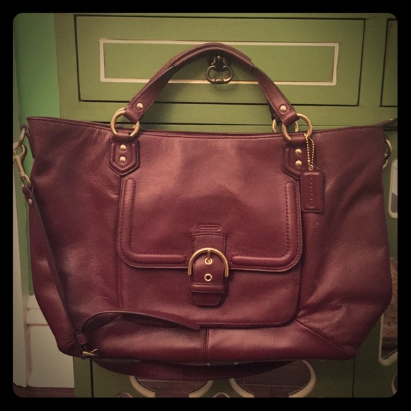 Coach Handbags - SOLD Coach Cambell leather tote bag