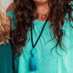 Buddha tassel necklace