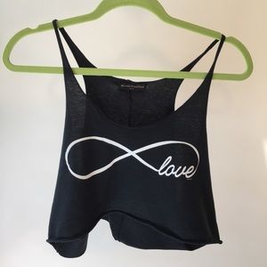 Brandy Melville Infinity Love Croptop