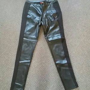 Faux leather leggings
