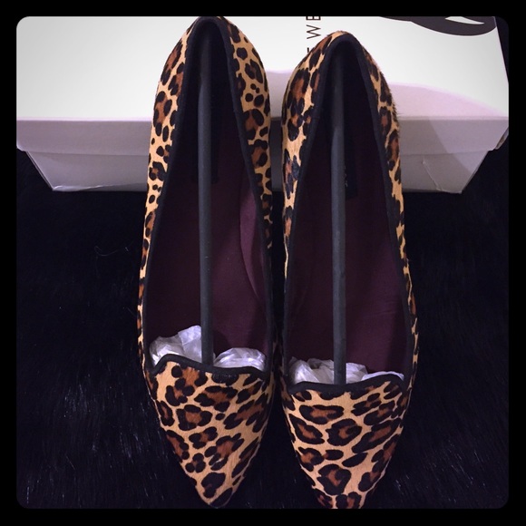 Nine West Shindig Calf-Half Flats in Leopard