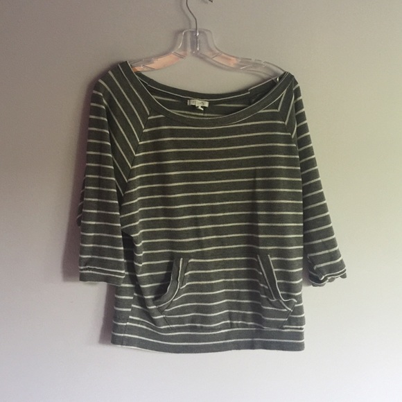 Striped Light Grey Sweater - dELiA's - Picture 1 of 2