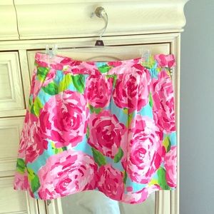Lily Pulitzer high waisted floral miniskirt