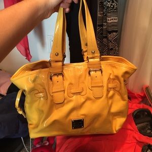 Bright yellow Dooney & Bourke bag