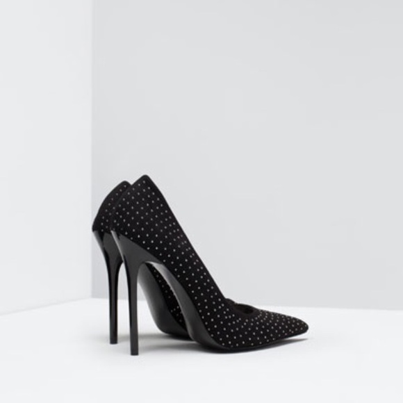 ZARA Micro-Studded Court Shoe - Picture 3 of 4