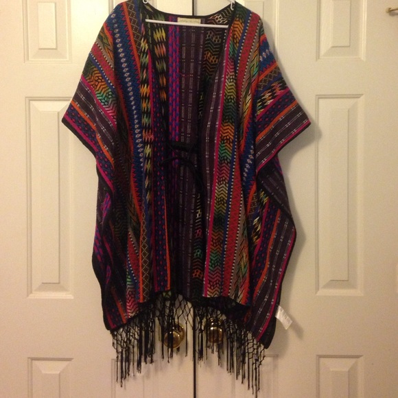 Anthropologie Fringe Kimono