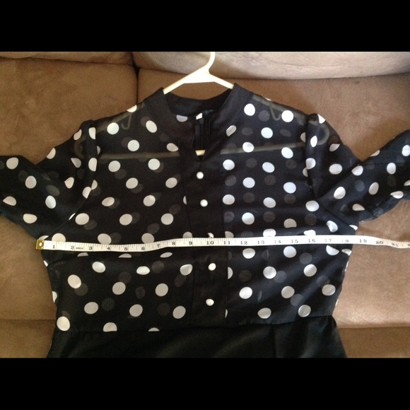 Black & white polka dot dress - Picture 4 of 4