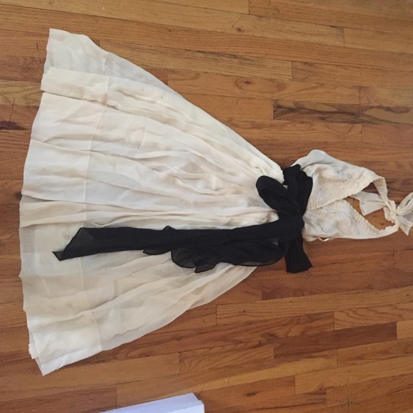 BCBG Maxazria special occasion halter dress