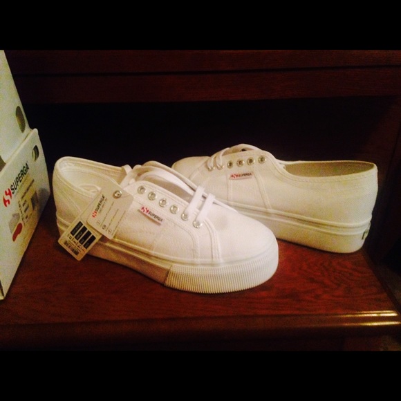 Superga white Linea Up and Down NWT