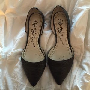 Alice and Olivia leather D'orsay flats