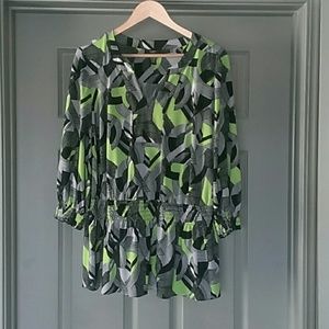 ***SOLD***Women's multicolor patterned shirt