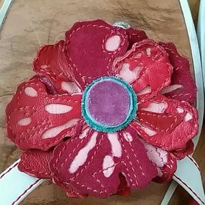 Coach Shoes - Coach Red Flower Poppy Flip Flop Coach Shoes - Coach Red Flower Poppy Flip Flop