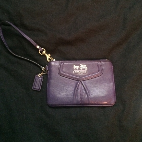 Purple Coach wristlet!