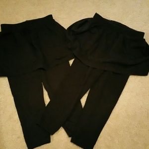 Two toddler 3t legging with skirt attached