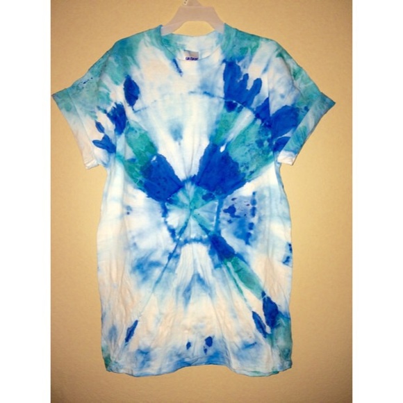 Blue Tie Dye Shirt