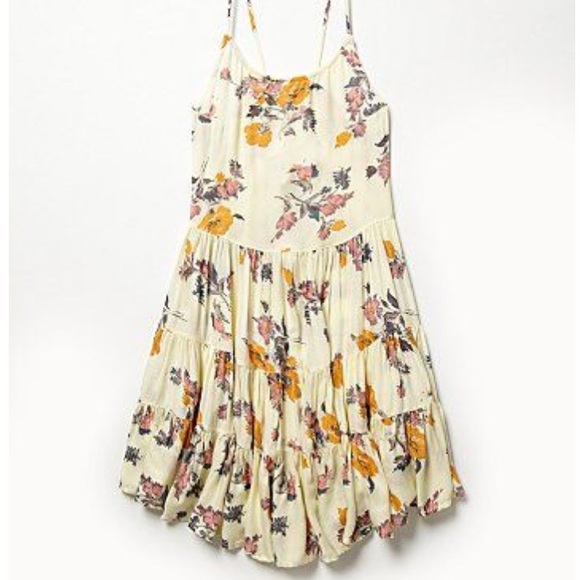 Free People Circle of Flowers Slip Dress