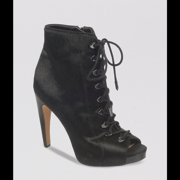 Sam Edelman Karmen Calf Hair Lace-Up Bootie