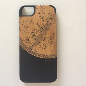 Wood and plastic Recover iPhone 5 phone case