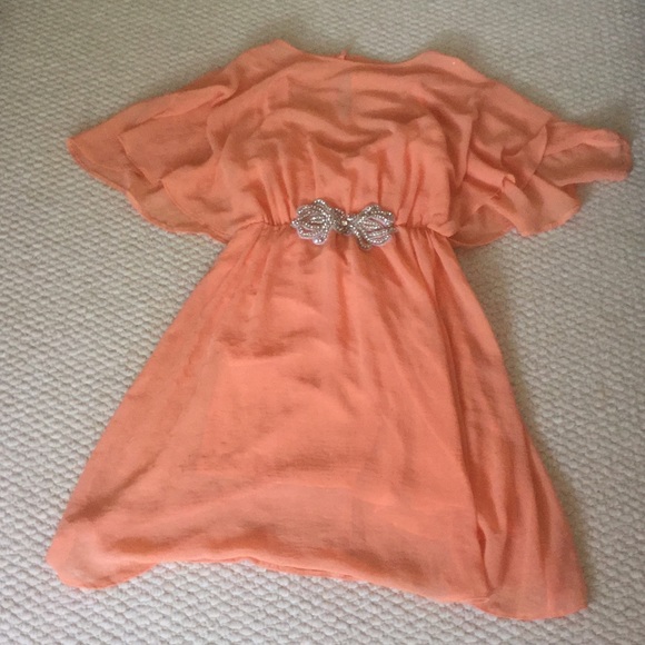 Sparking orange dress