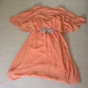 Sparking orange dress