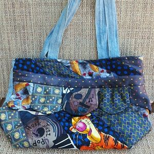 Denim necktie purse/handbag