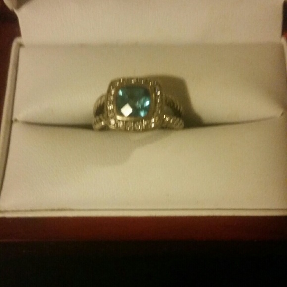 David Yurman Blue topaz ring