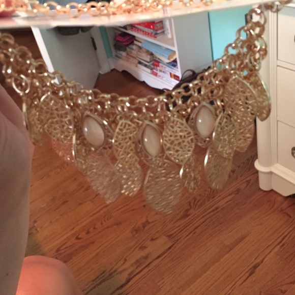 Catherine Stein Gold Statement Necklace - Picture 3 of 4