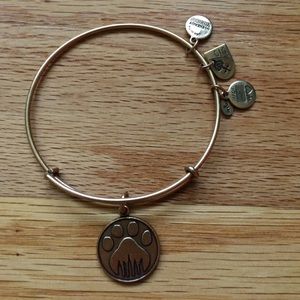 Alex and Ani Paw Prints of Love Bangle Gold