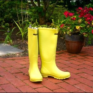 Henri Bendel Light Yellow Wellies