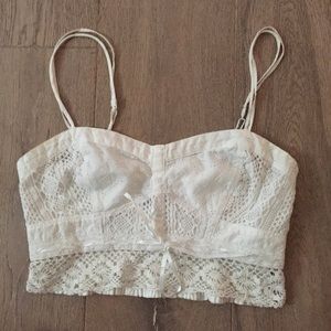 American eagle lace crop top