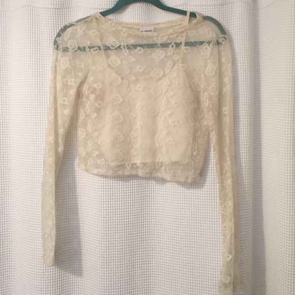 Lace crop top