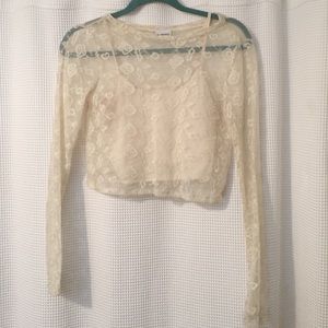 Lace crop top