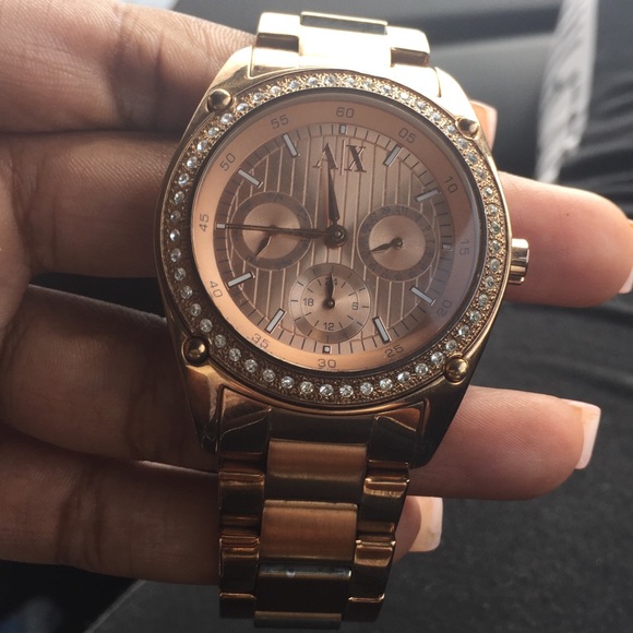 Armani Exchange Rose Gold Watch