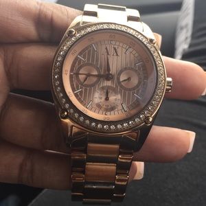 Armani Exchange Rose Gold Watch